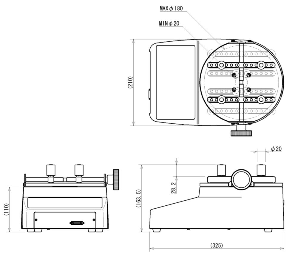 DTX2系列瓶蓋扭力測試儀外觀尺寸