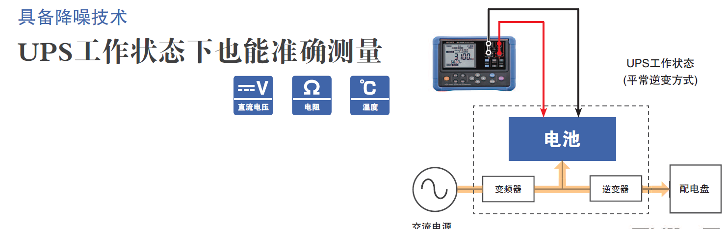 BT3554 UPS工作狀態(tài)下也能準(zhǔn)確測量