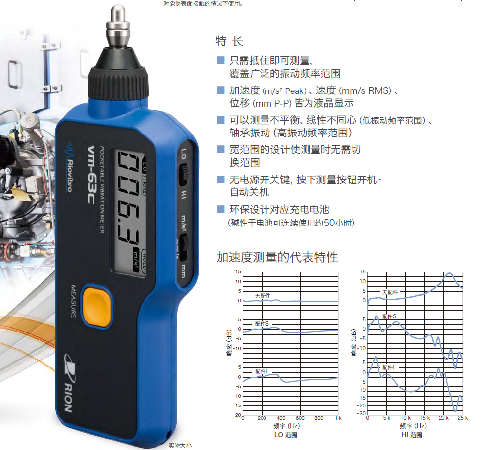 VM-63C測振儀的特長